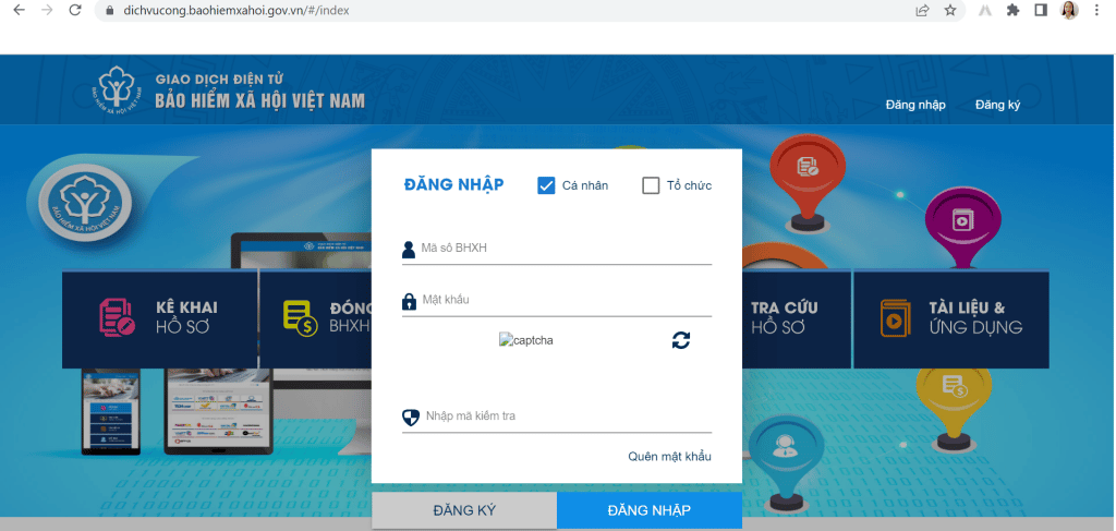Cách đăng Nhập Dịch Vụ Công Bảo Hiểm Xã Hội