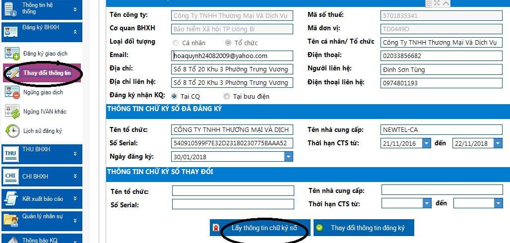 Hướng Dẫn Cập Nhật Chữ Kí Số Trên Phần Mềm Bhxh Vnpt
