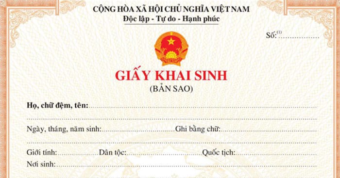 Mẫu Bản Sao Giấy Khai Sinh Mới Nhất Năm 2022