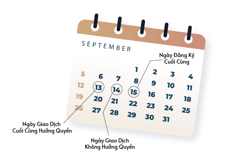 Ngày giao dịch không hưởng quyền của HSG