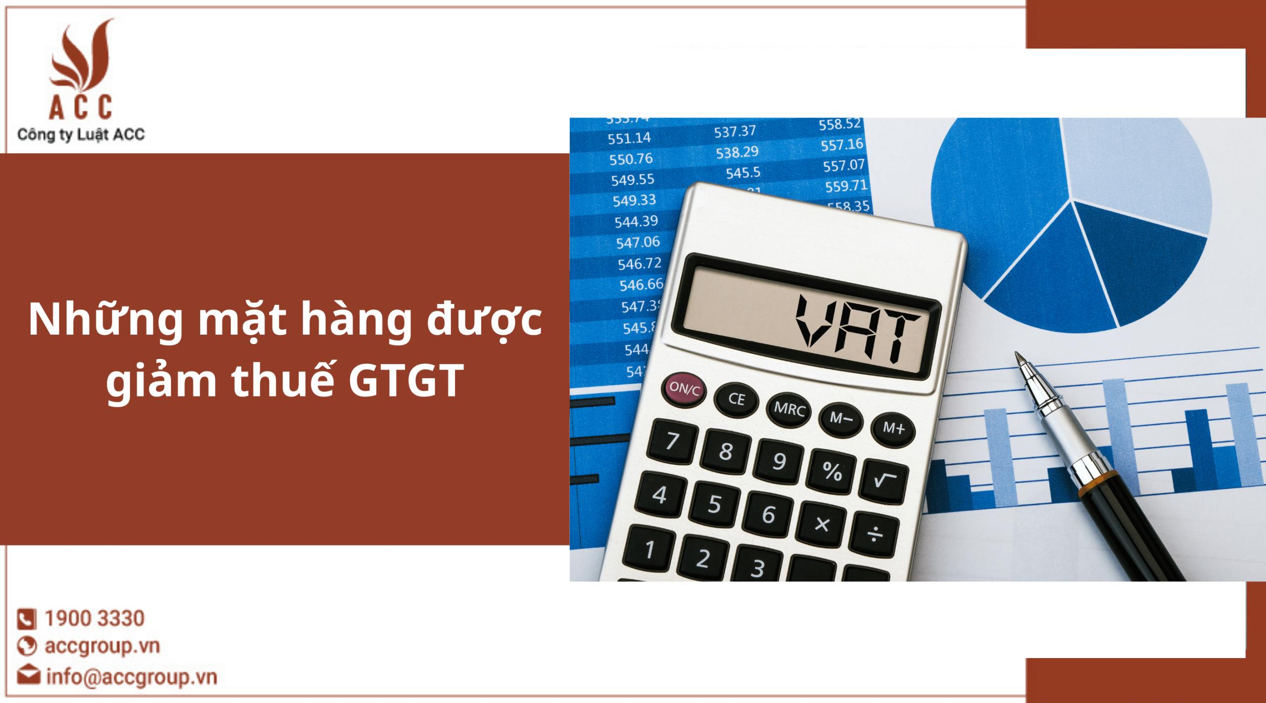 Những mặt hàng được giảm thuế GTGT