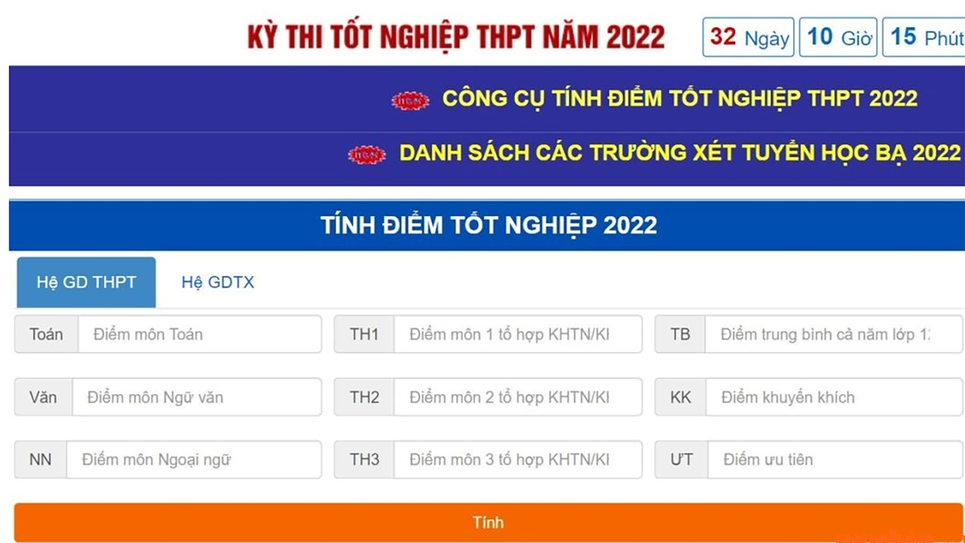 Cach Tinh Diem Xet Tot Nghiep 2
