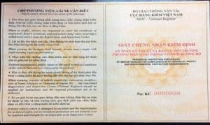 Giấy đăng Kiểm Xe Máy