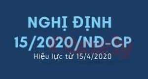 Nghị định số 15/2020/NĐ-CP ngày 03/02/2020 của Chính phủ