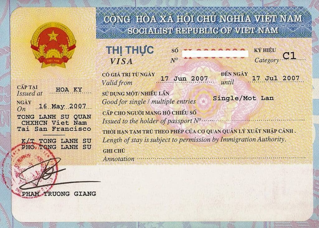 Visa cho người nước ngoài tại Việt Nam
