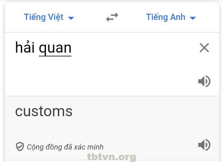 Lệ Phí Hải Quan Tiếng Anh Là Gì