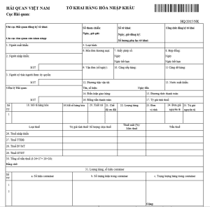 To Khai Hai Quan Nk 2805203822
