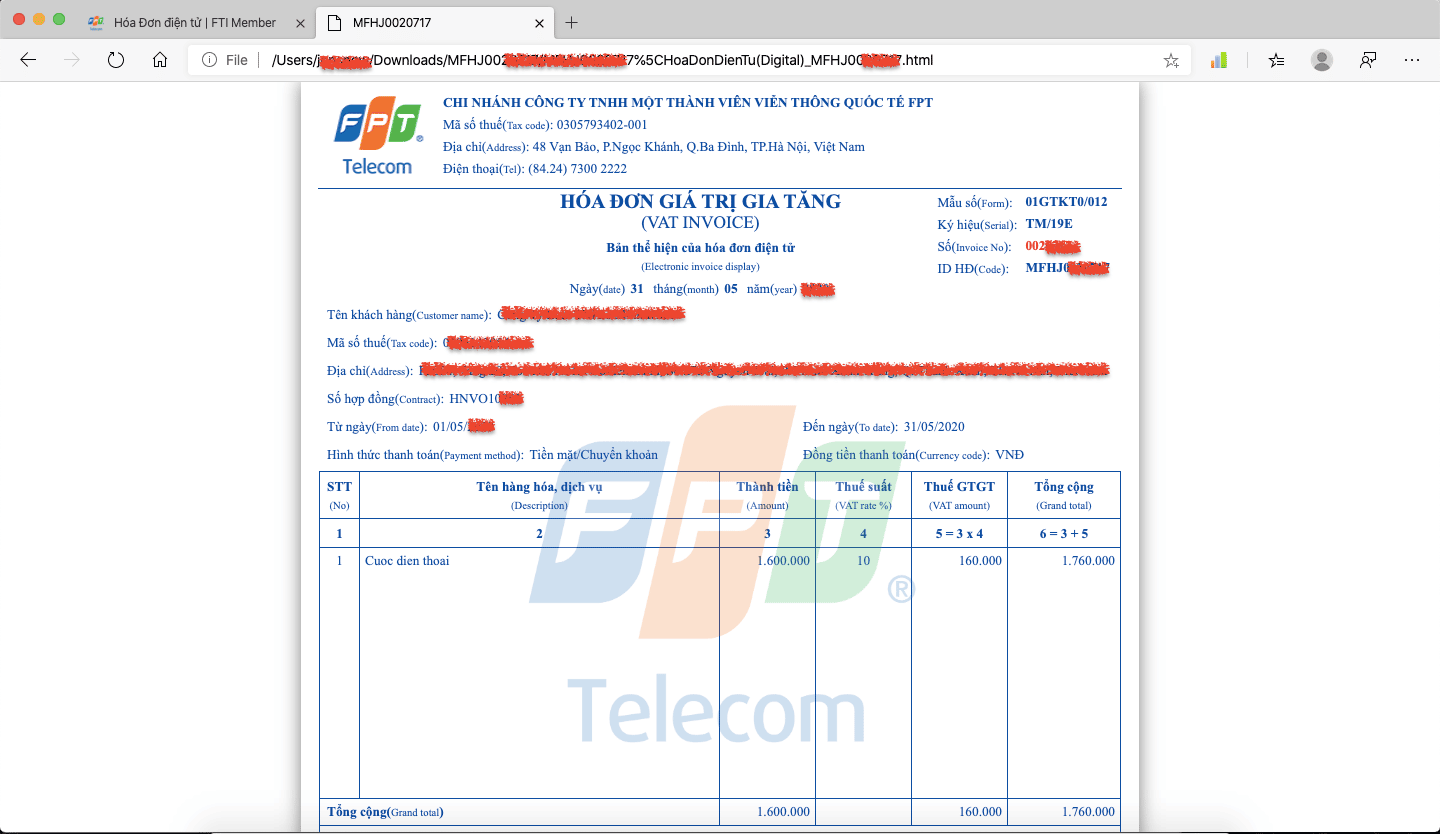 Hướng Dẫn Tra Cứu Và Xuất Hóa đơn đỏ Fpt [chi Tiết 2022]