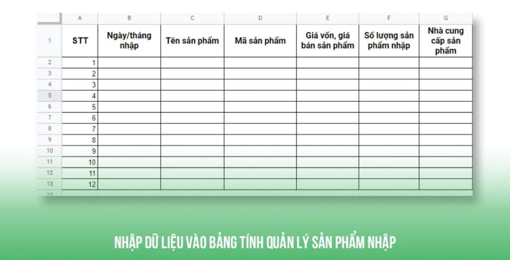Phần Mềm Quản Lý Sản Xuất Bằng Excel Miễn Phí
