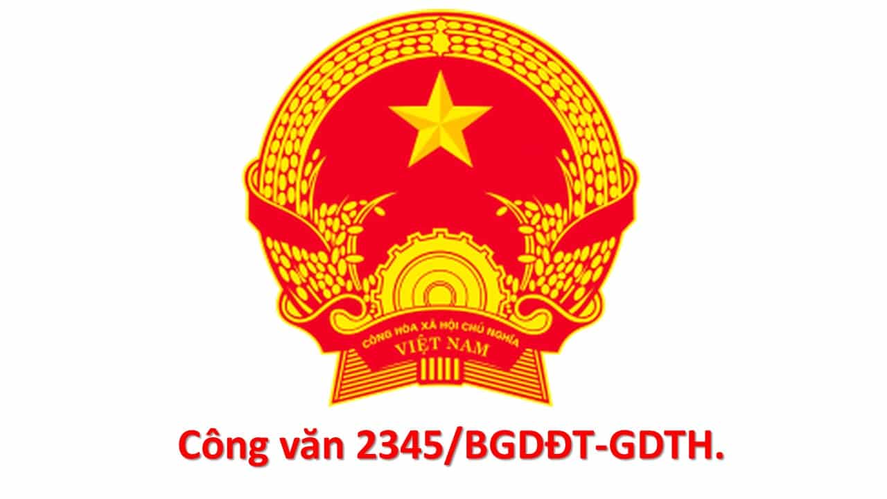 Phụ lục 3 của Công văn Công văn 2345/BGDĐT-GDTH