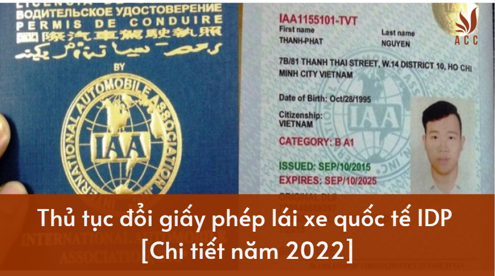 Thủ tục đổi giấy phép lái xe quốc tế IDP [Chi tiết năm 2022]