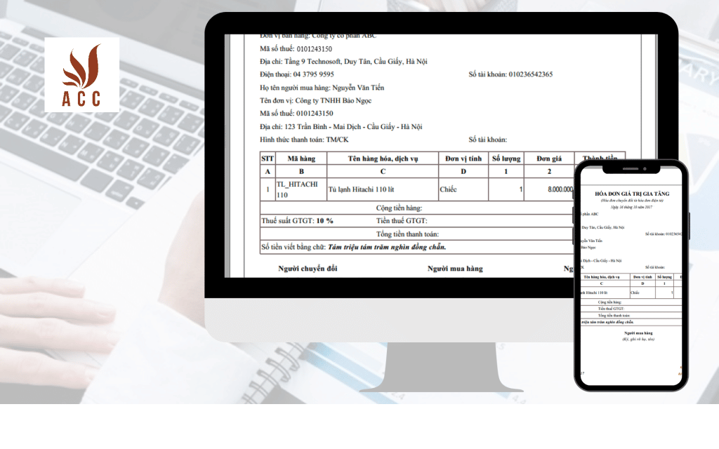 Bản Thể Hiện Hoá Dơn Diện Tử