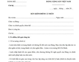 Ban Tu Kiem Diem Ca Nhan Cuoi Nam