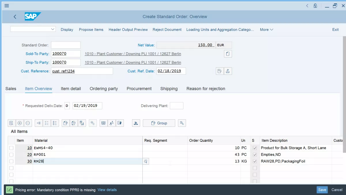 How To Create Sales Order In Sap9