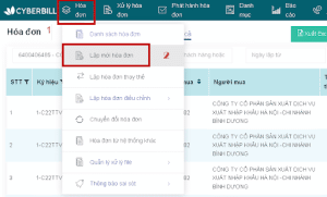Huong Dan Lap Moi Hoa Don Va Xuat Hoa Don Cyberbill 1
