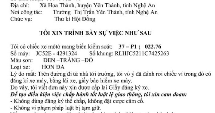 Mất Giấy Tờ Xe 50cc