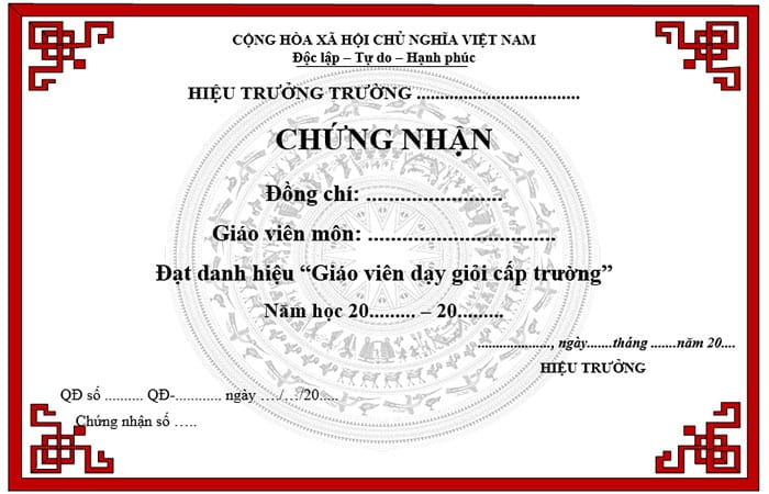 Mau Giy Chung Nhan Giao Vien Gioi