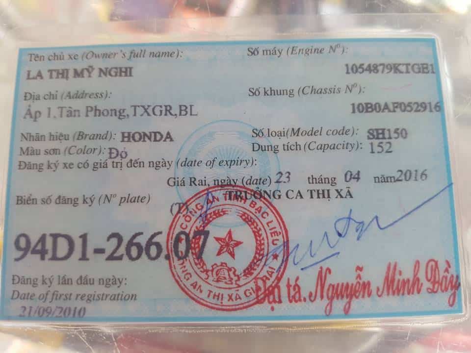 Mua Xe Máy Bị Mất Giấy Tờ