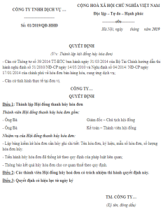 Quyet Dinh Thanh Lap Hoi Dong Huy Hoa Don
