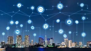 Smart City And Telecommunication Concept.