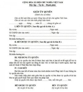 Lam Giay Uy Quyen O Dau Theo Quy Dinh Moi