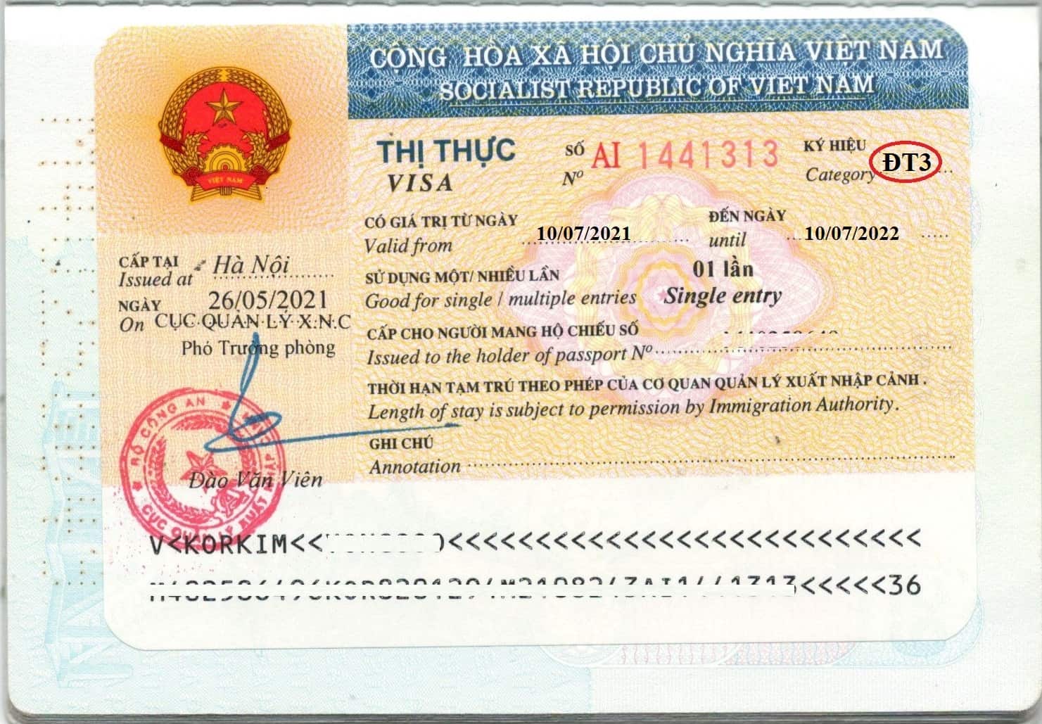 Các Loại Visa Nhập Cảnh Vào Việt Nam