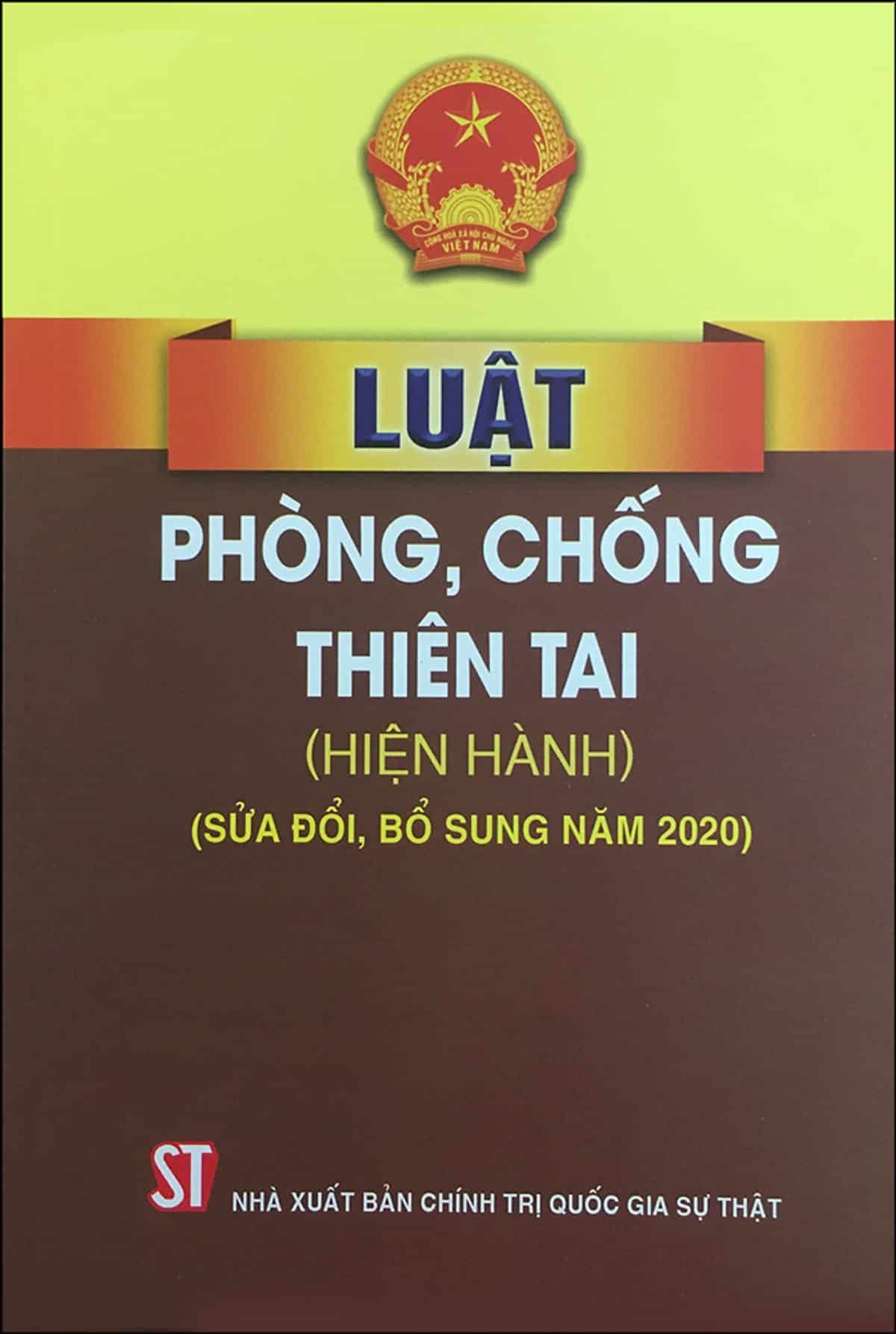 Luật phòng chống thiên tai năm 2013 [Số 33/2013/QH13]