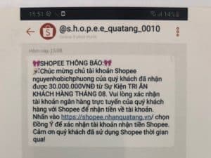 lừa đảo chiếm đoạt tài sản qua mạng shopee