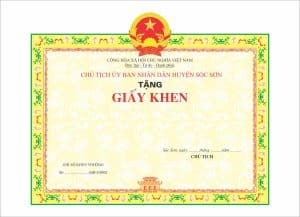 Mẫu giấy khen giáo viên dạy giỏi mới nhất (cập nhật 2023)