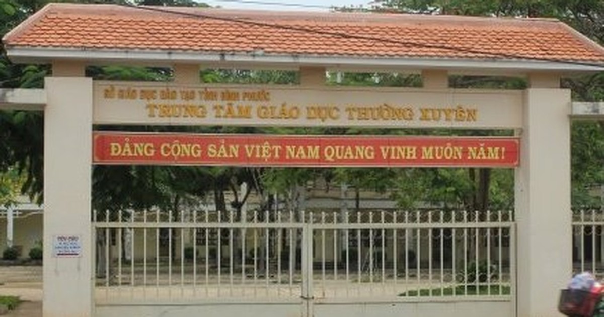 Trung Tâm Giáo Dục Thường Xuyên Tỉnh Bình Phước