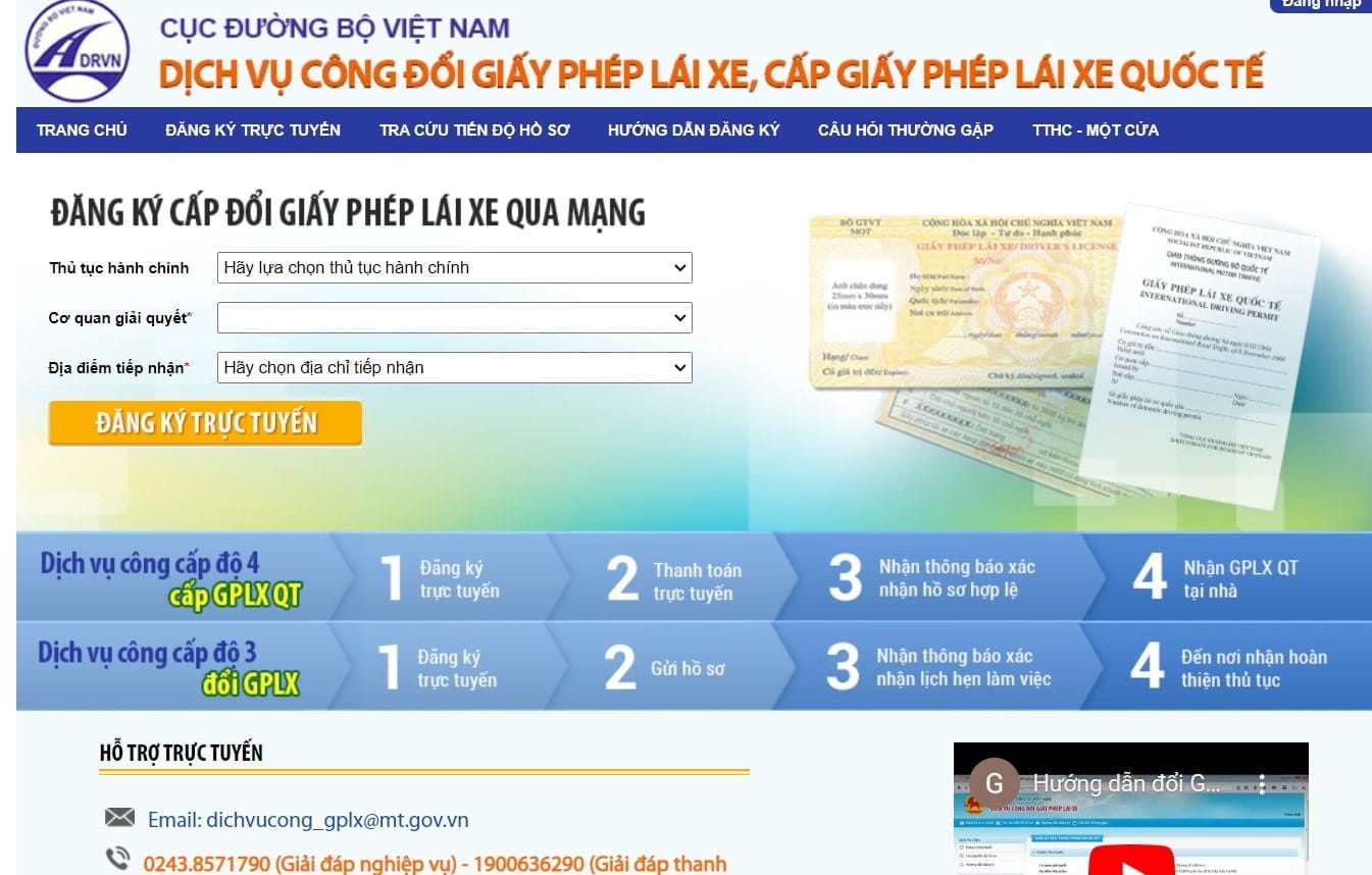 Bang Lai Xe Quoc Te