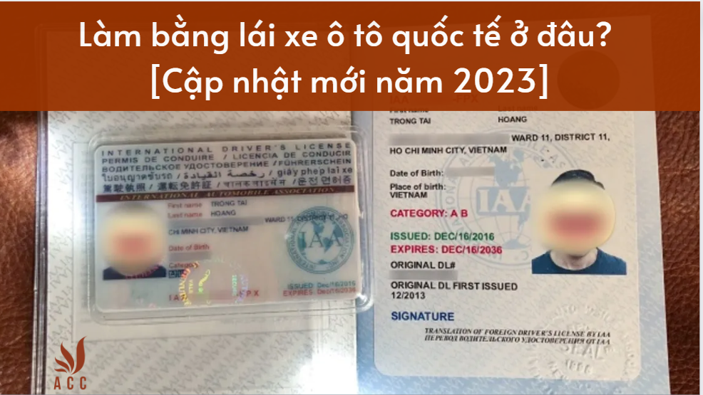 Làm bằng lái xe ô tô quốc tế ở đâu? [Cập nhật mới năm 2023]