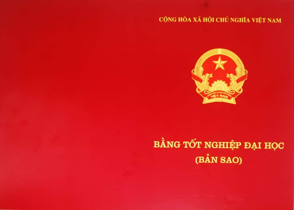 Bản Sao Bằng đại Học