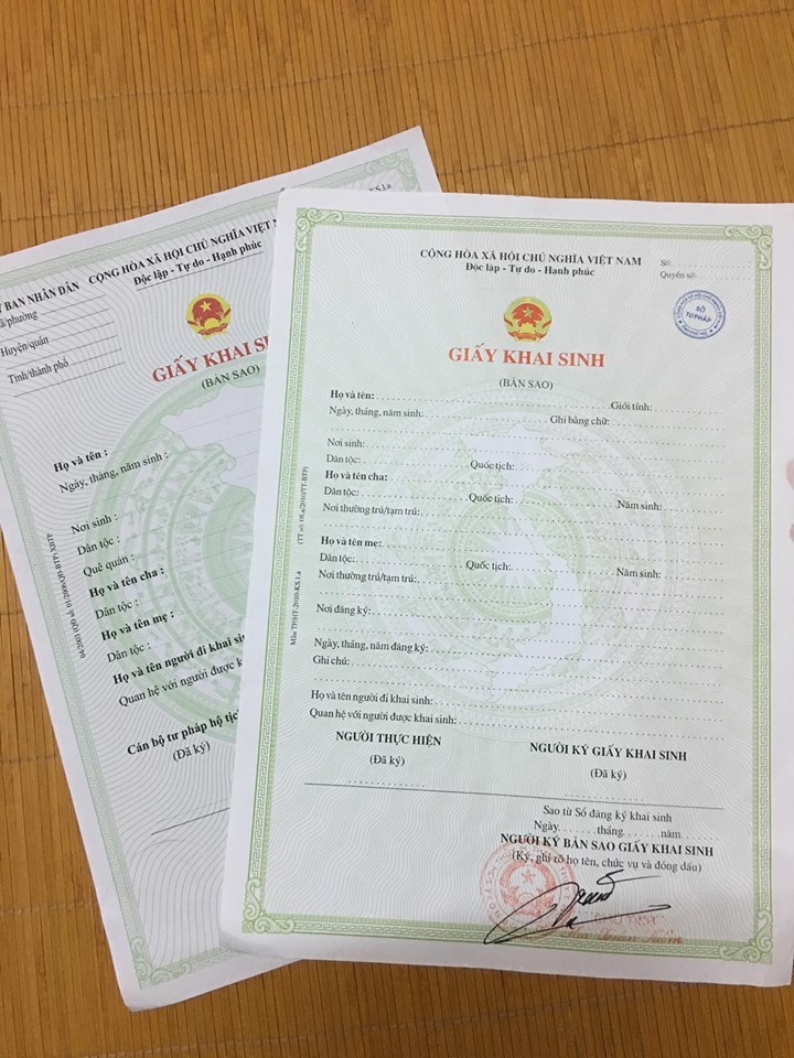 bản sao giấy khai sinh để làm gì