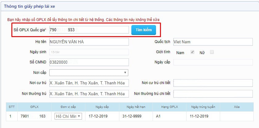 Huong Dan Doi Giay Phep Lai Xe Online Tai Nha Do T 12