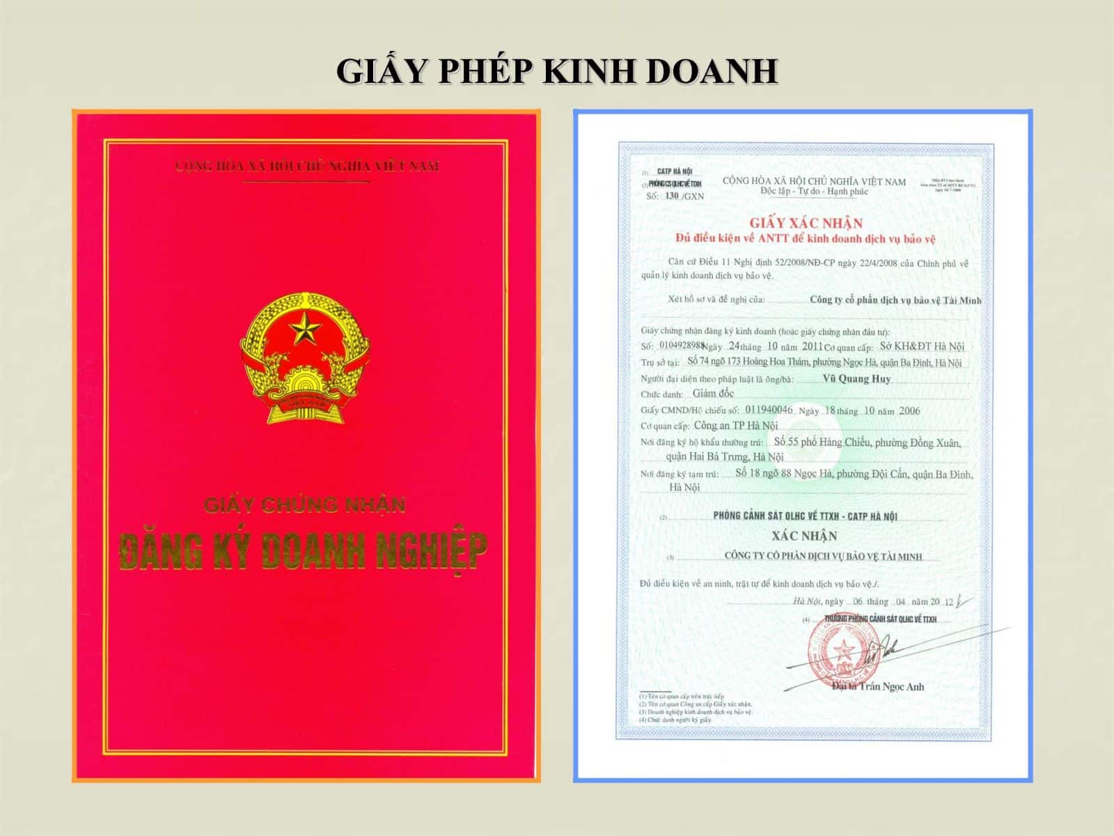 Tra Cứu Giấy Phép Kinh Doanh Cá Nhân