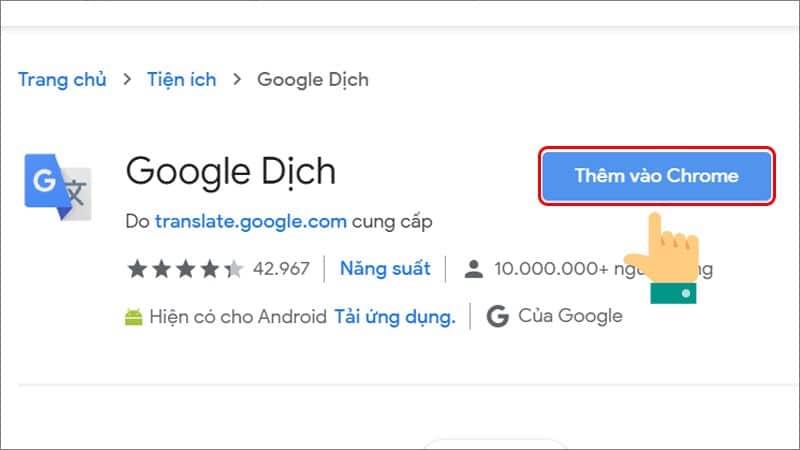 Google Dịch Trên Google Chrome