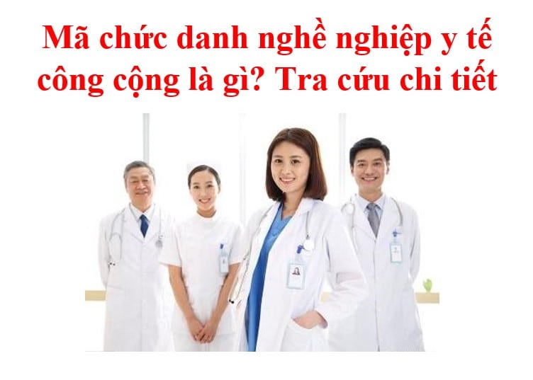 Mã Chức Danh Nghề Nghiệp Y Tế Công Cộng Là Gì Tra Cứu Chi Tiết