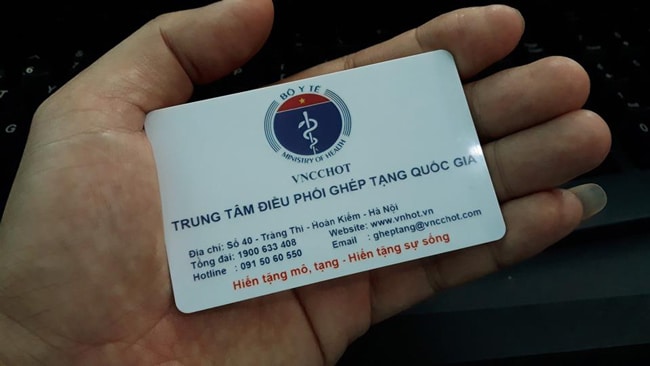 Cách đăng Ký Thẻ Hiến Tạng