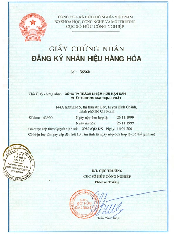Gia Hạn Giấy Chứng Nhận đăng Ký Nhãn Hiệu
