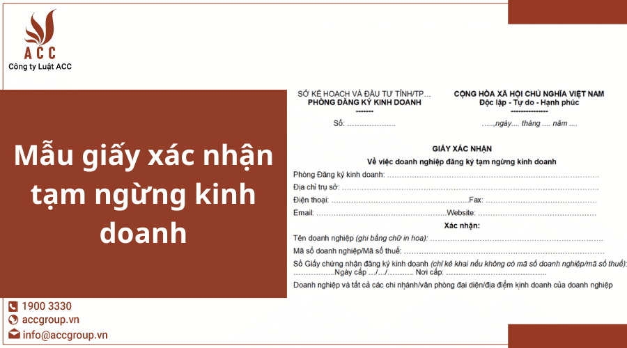 Mau Giay Xac Nhan Tam Ngung Kinh Doanh