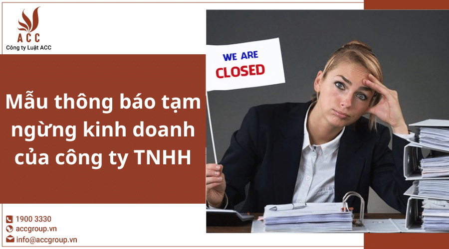 Mau Thong Bao Tam Ngung Kinh Doanh Cua Cong Ty Tnhh