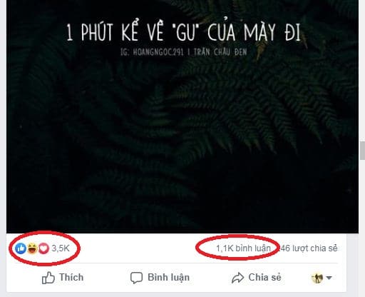 Facebook rất để ý tới lượt like và bình luận