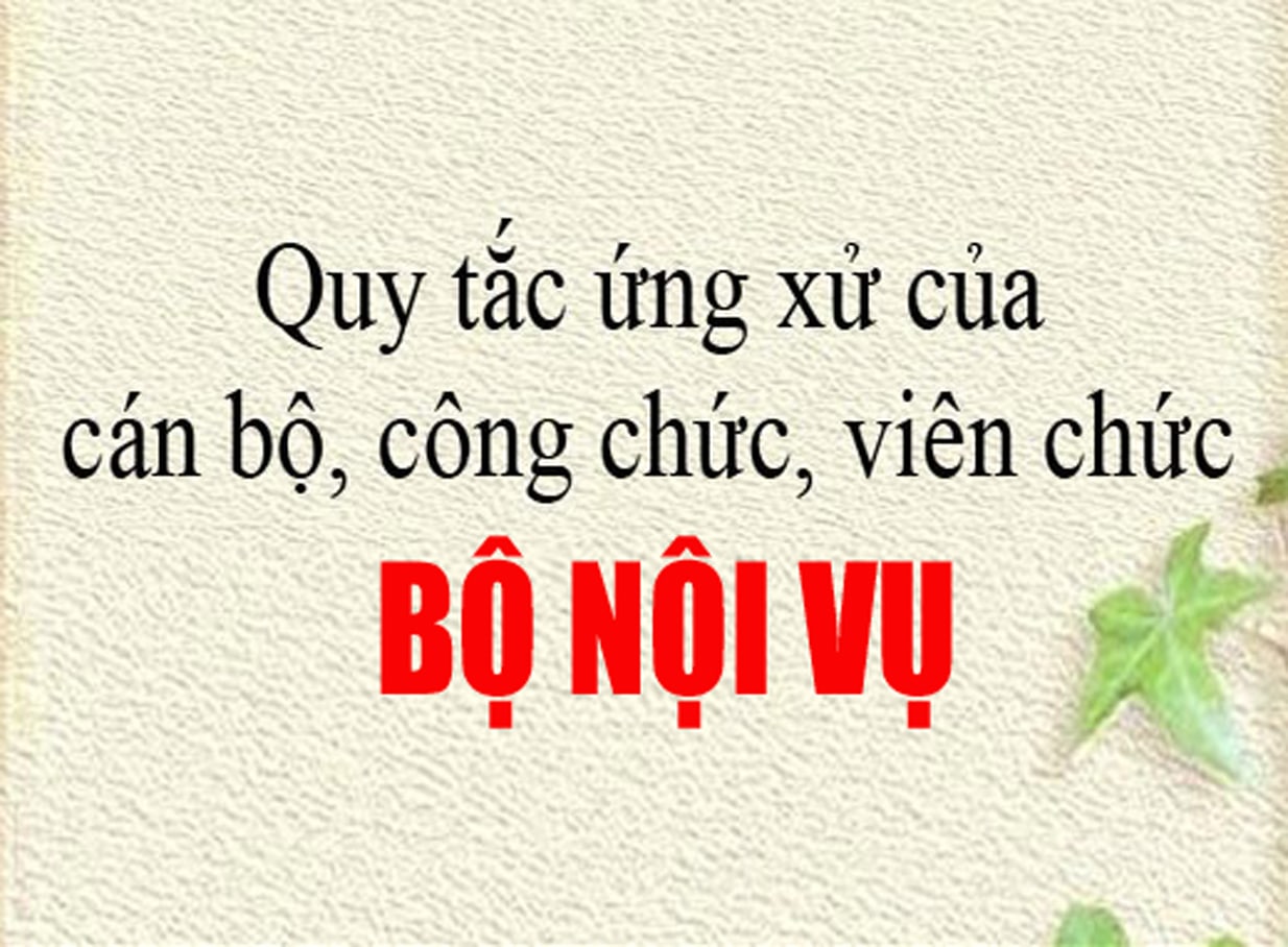 Quyết định 758/QĐ-BNV 2021 của Bộ nội vụ về quy tắc ứng xử của cán bộ