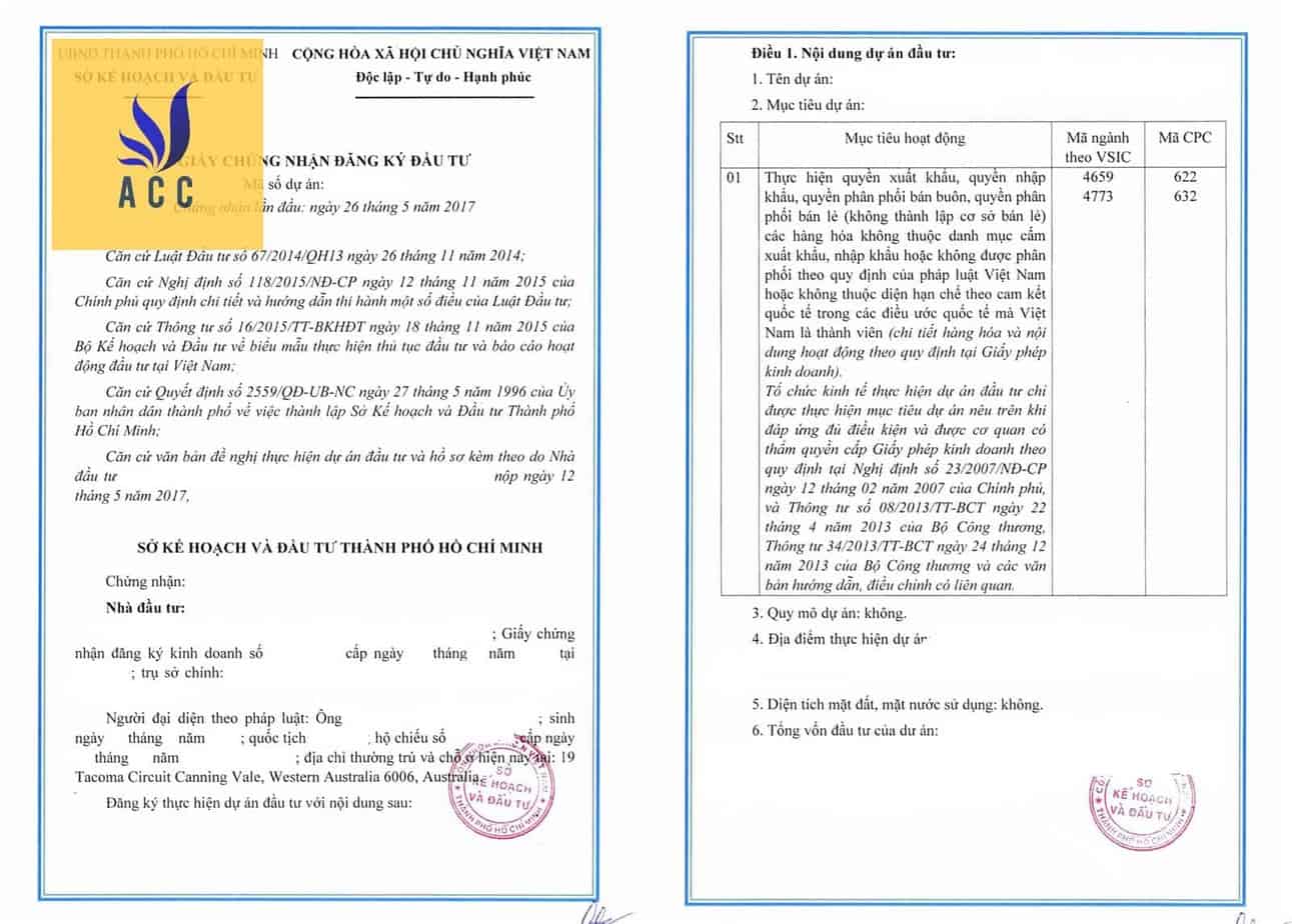 Giay Chung Nhan Dau Tu