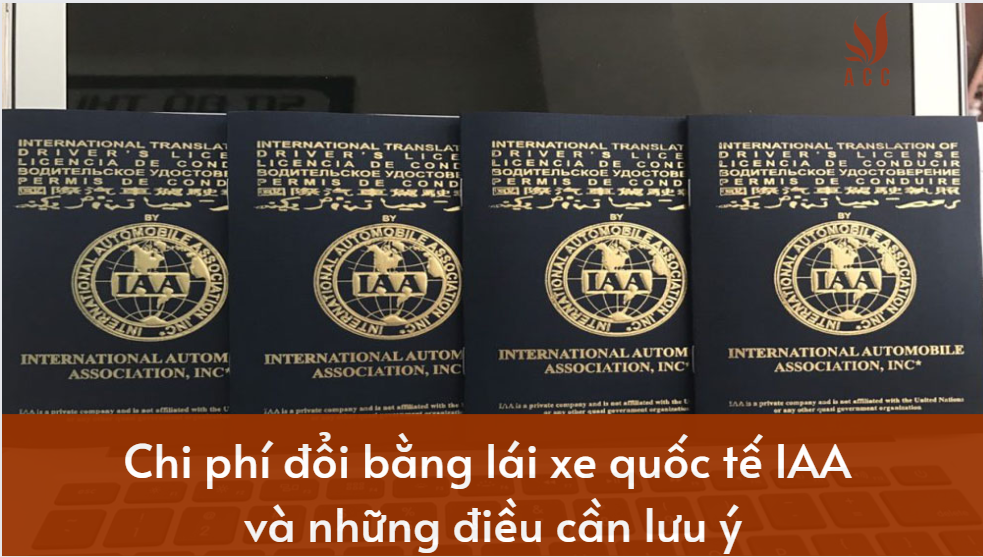 Chi phí đổi bằng lái xe quốc tế IAA và những điều cần lưu ý