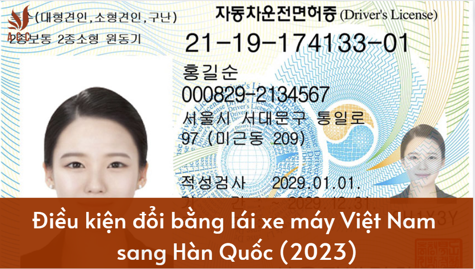 Điều kiện đổi bằng lái xe máy Việt Nam sang Hàn Quốc (2023)