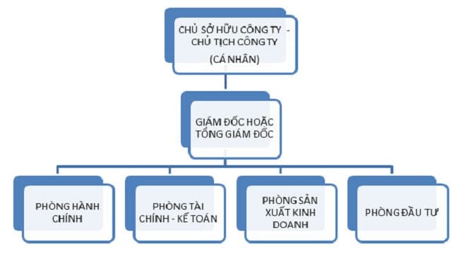 sơ đồ cơ cấu công ty