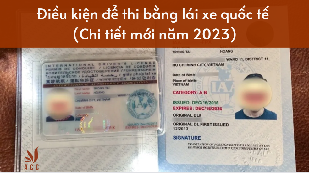 Điều kiện để thi bằng lái xe quốc tế (Chi tiết mới năm 2023)