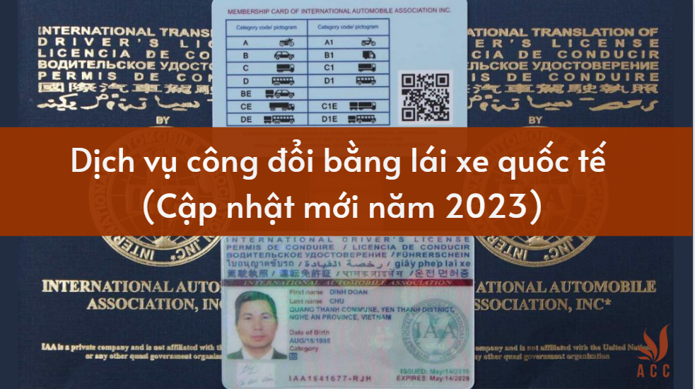 Dịch vụ công đổi bằng lái xe quốc tế (Cập nhật mới năm 2023)